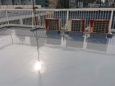 大和市　Ｓビル　外装リフォーム　屋上ウレタン防水工事