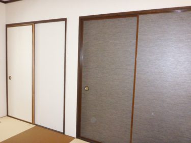 大和市　Nアパート　内装リフォーム　襖、畳、天井クロス張り替え　