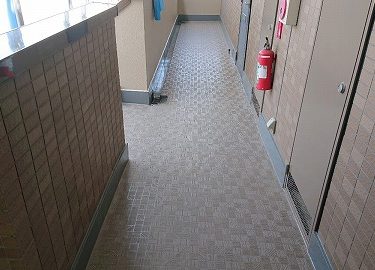 神奈川県相模原市　Sビル　長尺シート防水工事