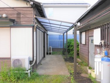 大和市　K様邸　外装リフォーム　テラス屋根工事