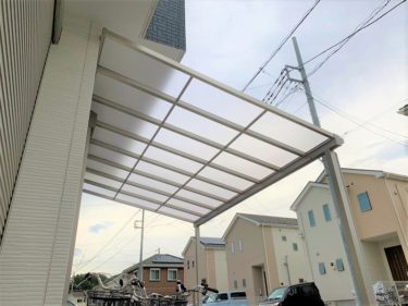 大和市　K様邸　外装リフォーム　サイクルポート新設