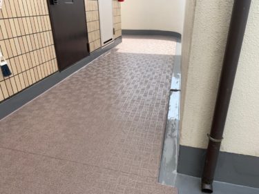 神奈川県川崎市多摩区　Pマンション　外装リフォーム、外壁塗装、他付帯品塗装、共用廊下・階段防水工事