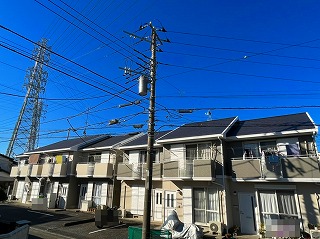 神奈川県大和市　SアパートA・B　外装リフォーム、屋根塗装、外壁塗装、他付帯品塗装
