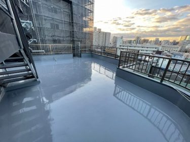 東京都大田区　Pマンション　外装リフォーム、外壁塗装、屋上、共用廊下、共用階段、バルコニー防水工事
