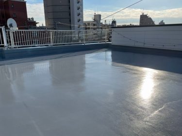 東京都北区　Kマンション　外装リフォーム、屋上・バルコニーウレタン防水工事