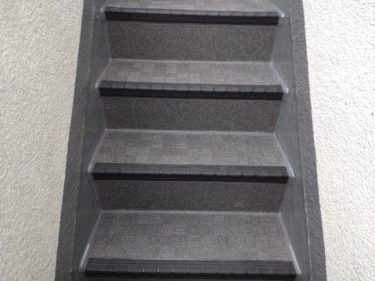 東京都品川区　Rマンション　外装リフォーム、共用廊下・共用階段長尺シート防水工事