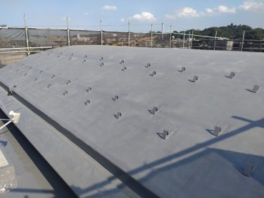 神奈川県川崎市多摩区　Gマンション　外装リフォーム、屋上塩ビシート防水工事　機械固定工法