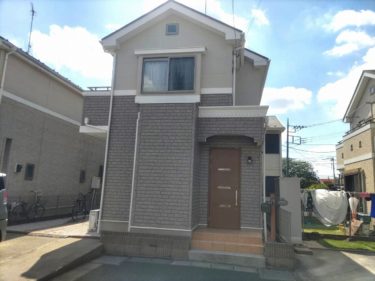 神奈川県大和市　K様邸　外壁塗装　ベージュ、ベージュブラウン