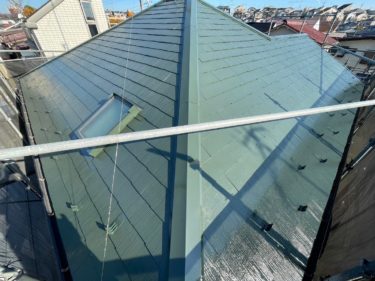 神奈川県大和市　M様邸　屋根塗装、アイビーグリーン