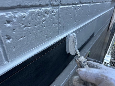 ⑤帯板塗装の詳細写真