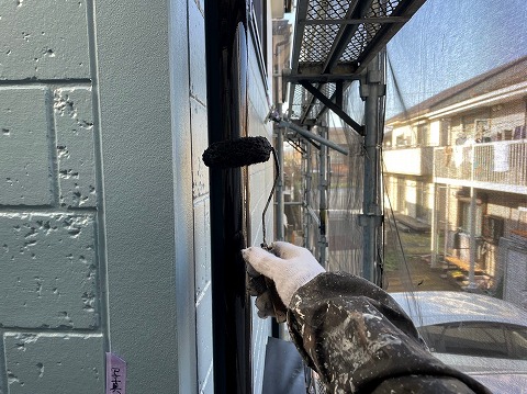 ④雨樋塗装の詳細写真