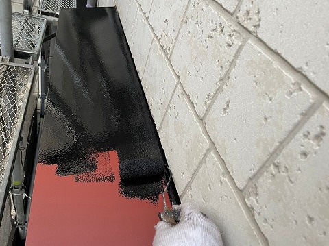 ⑥出窓天端塗装の詳細写真