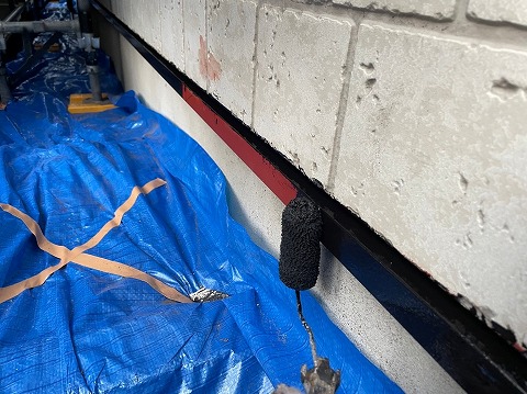 ⑧土台水切り塗装の詳細写真