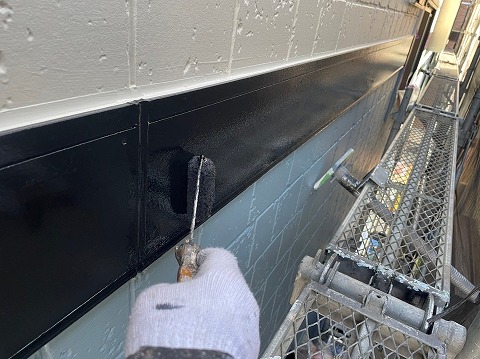 ⑤帯板塗装の詳細写真