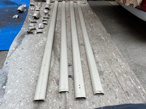 ⑨配管カバー塗装の詳細写真