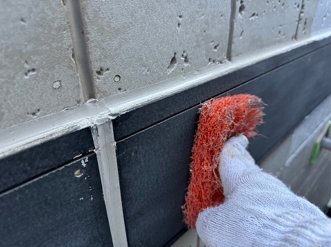 ⑤帯板塗装の詳細写真