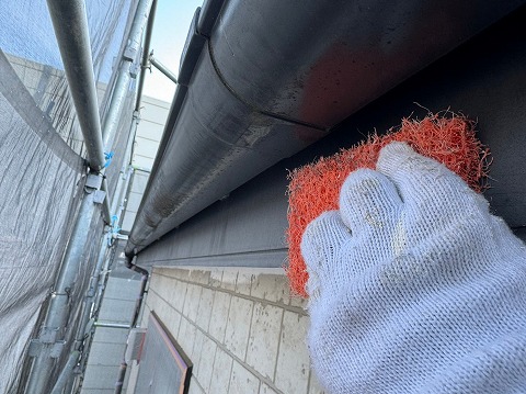 ③破風塗装の詳細写真