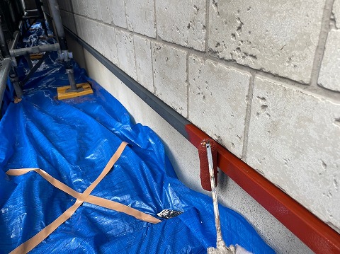 ⑧土台水切り塗装の詳細写真