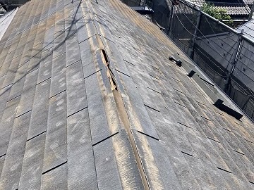 ①防水シート張りの詳細写真