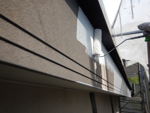 ④破風塗装の詳細写真