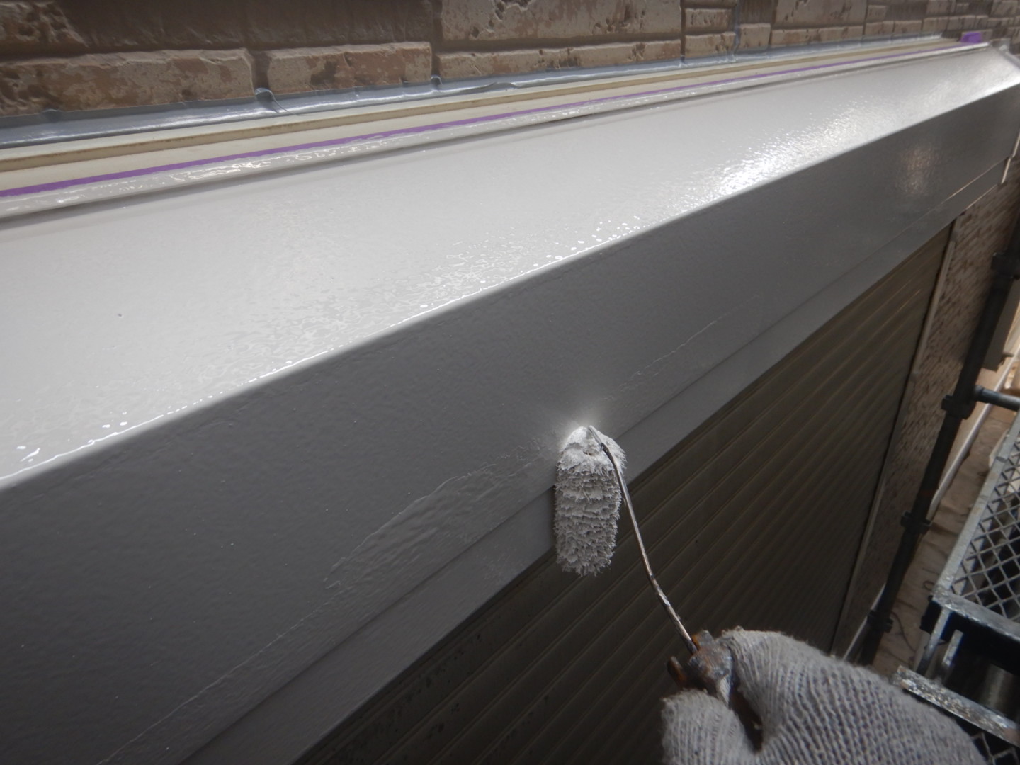 ⑧シャッターボックス塗装の詳細写真