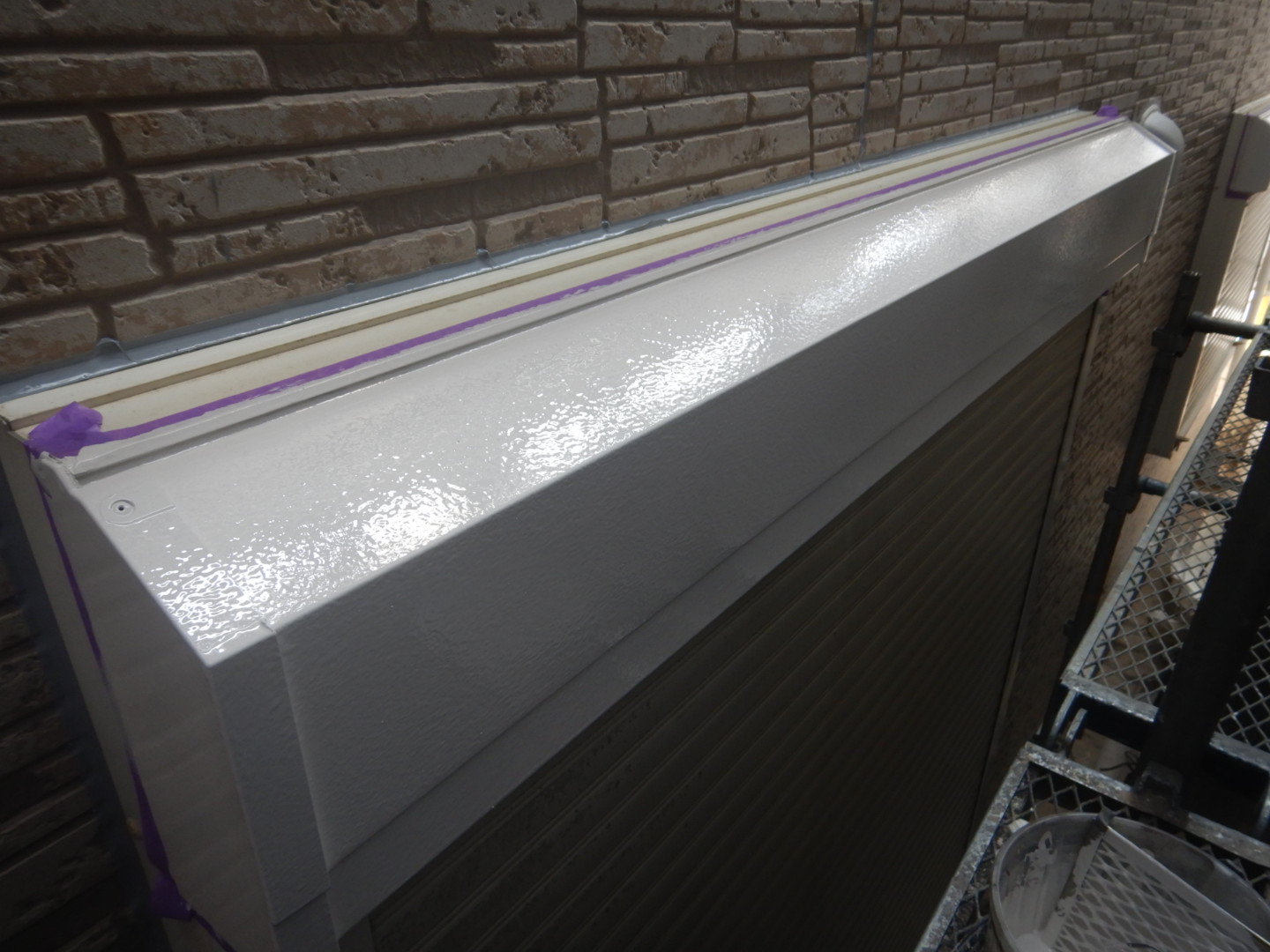 ⑧シャッターボックス塗装の詳細写真