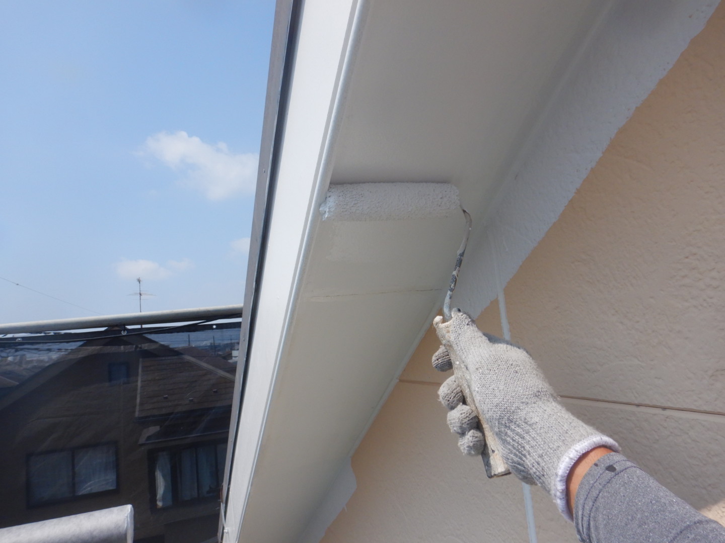 ⑥軒天塗装の詳細写真