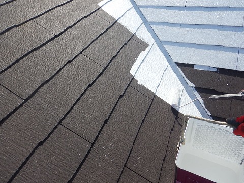 ②下塗りの詳細写真