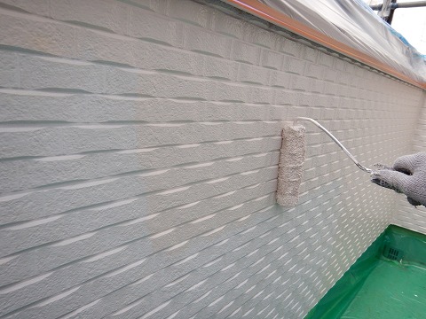 ④魏壁塗装 中塗りの詳細写真