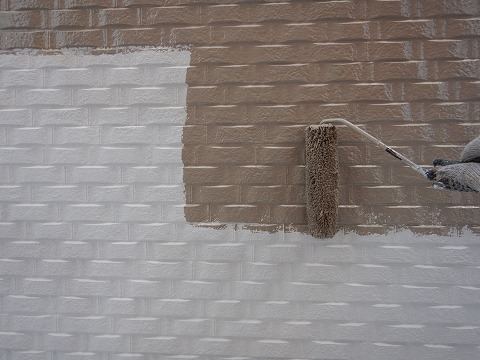 ④魏壁塗装 中塗りの詳細写真