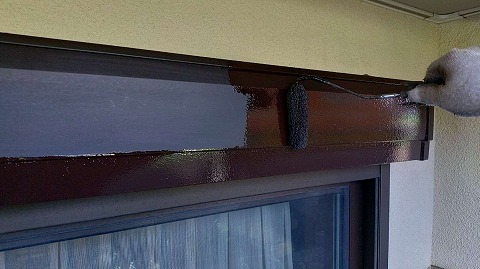 ⑥シャッターボックス塗装の詳細写真