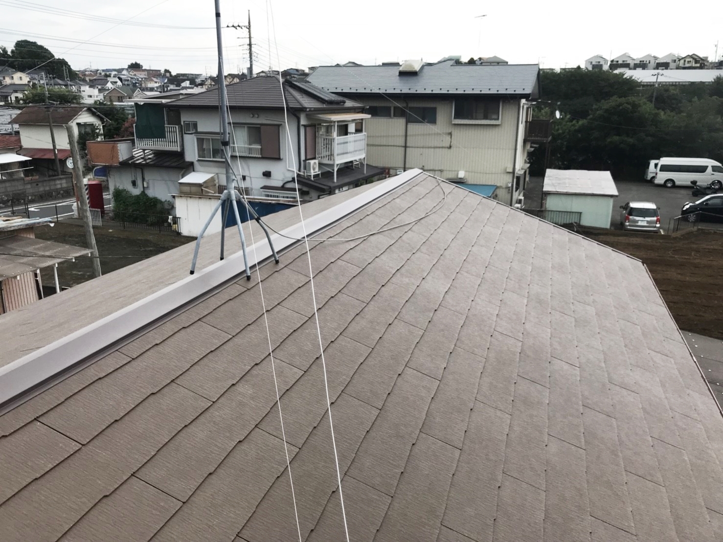 屋根　葺き替え工事　神奈川県大和市