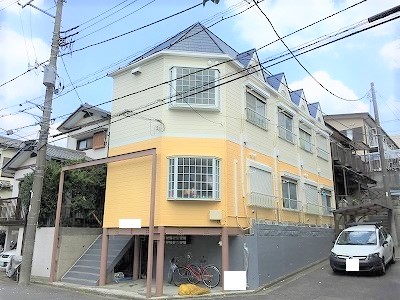 大規模修繕工事　アパート　外壁塗装　Bハイツ　神奈川県大和市　