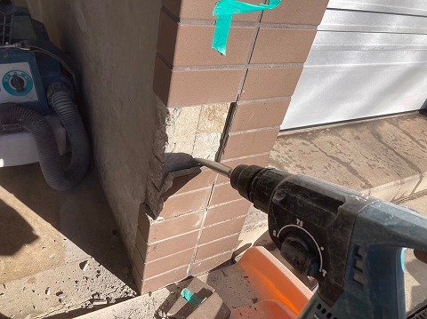 ②タイル補修の詳細写真