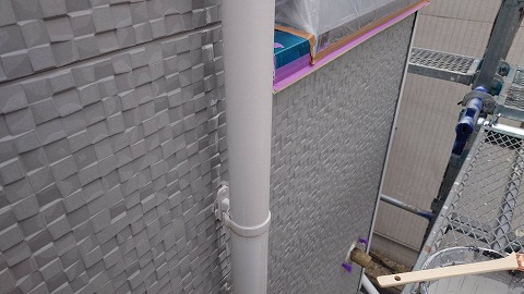 ⑤雨樋塗装の詳細写真