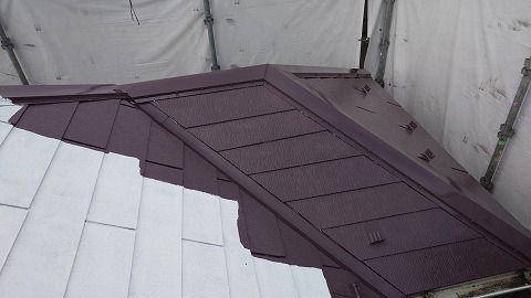 ③屋根塗装の詳細写真