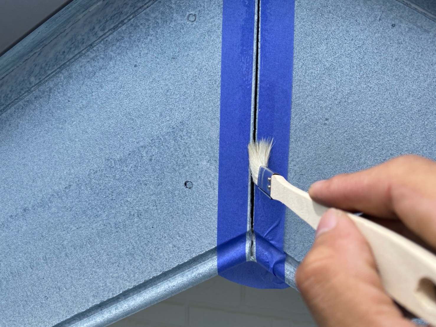 ④破風塗装の詳細写真