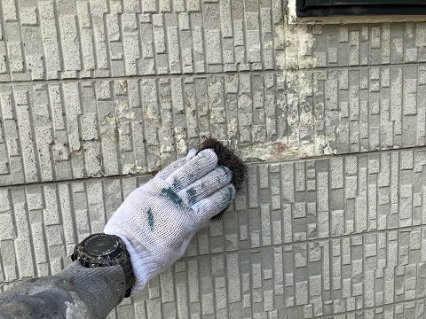 ②下地補修の詳細写真