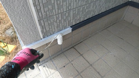 ⑥土台水切り塗装の詳細写真