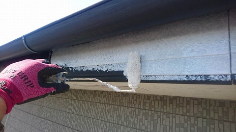 ④破風塗装の詳細写真