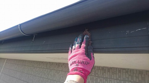 ④破風塗装の詳細写真