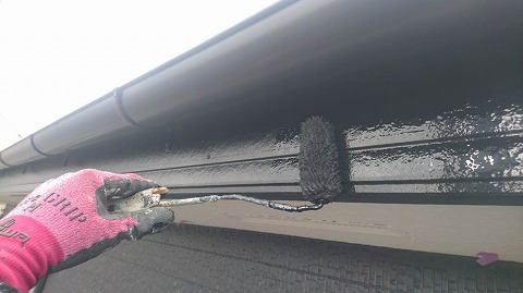 ④破風塗装の詳細写真