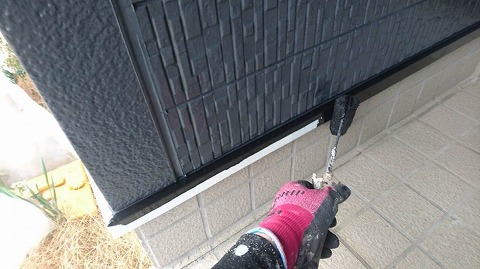 ⑥土台水切り塗装の詳細写真