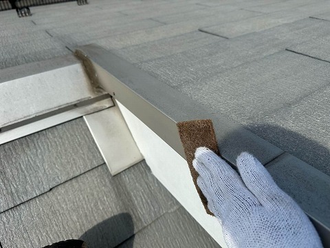 ②下塗りの詳細写真