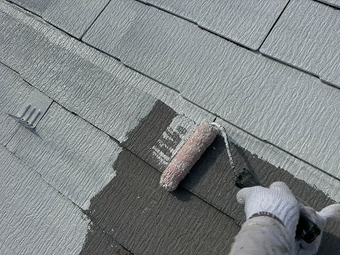 ②下塗りの詳細写真