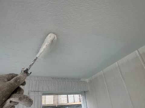 ④軒天塗装の詳細写真