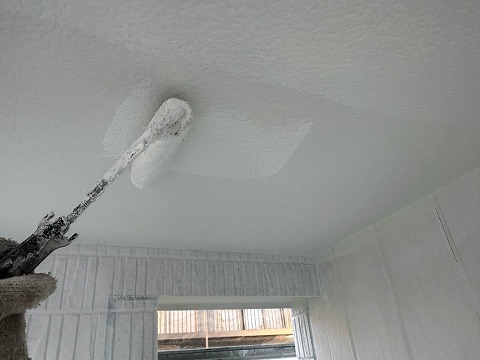 ④軒天塗装の詳細写真