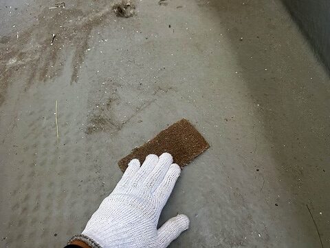 ①ベランダ清掃の詳細写真