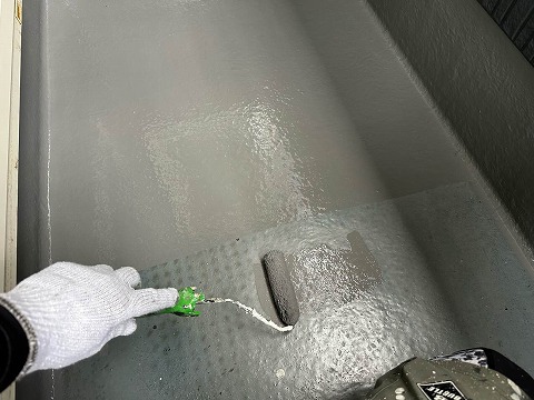 ②トップコート塗布の詳細写真