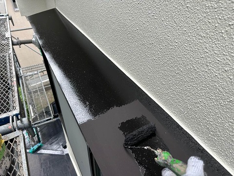 ⑤出窓天端塗装の詳細写真